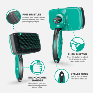 Self-Cleaning Slicker Brush